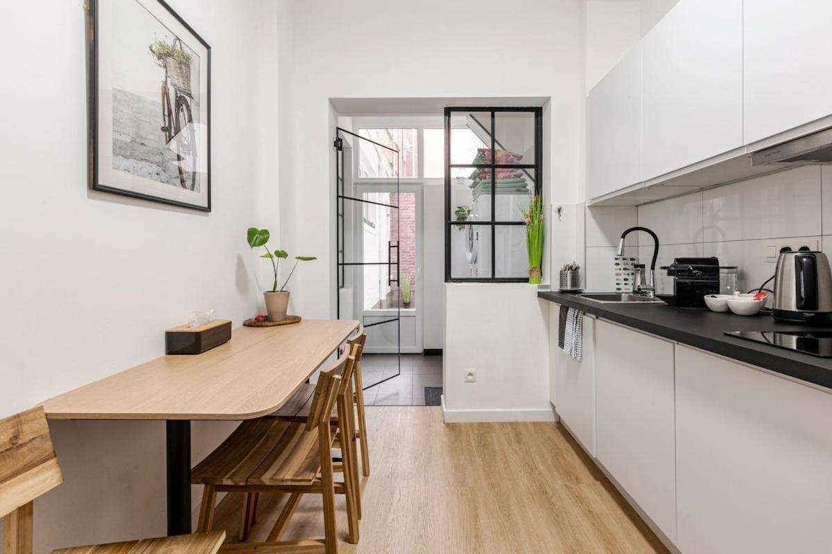 Cosy Appartement Met Tuin In Centrum Antwerpen Gratis Parking Free Parking! Exteriör bild