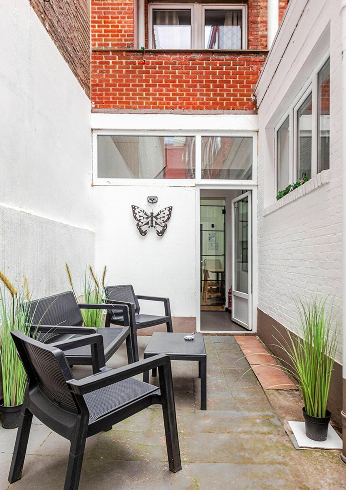 Cosy Appartement Met Tuin In Centrum Antwerpen Gratis Parking Free Parking! Exteriör bild